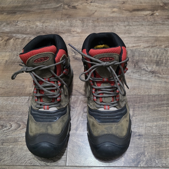 KEEN Men\'s Brown and Red Hiking Boots Size 10 main image 9